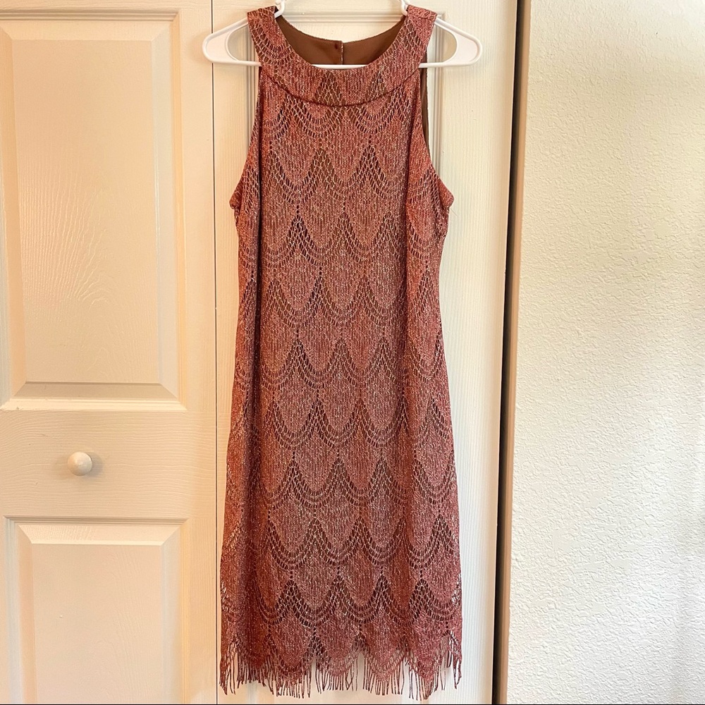 SLNY metallic dress